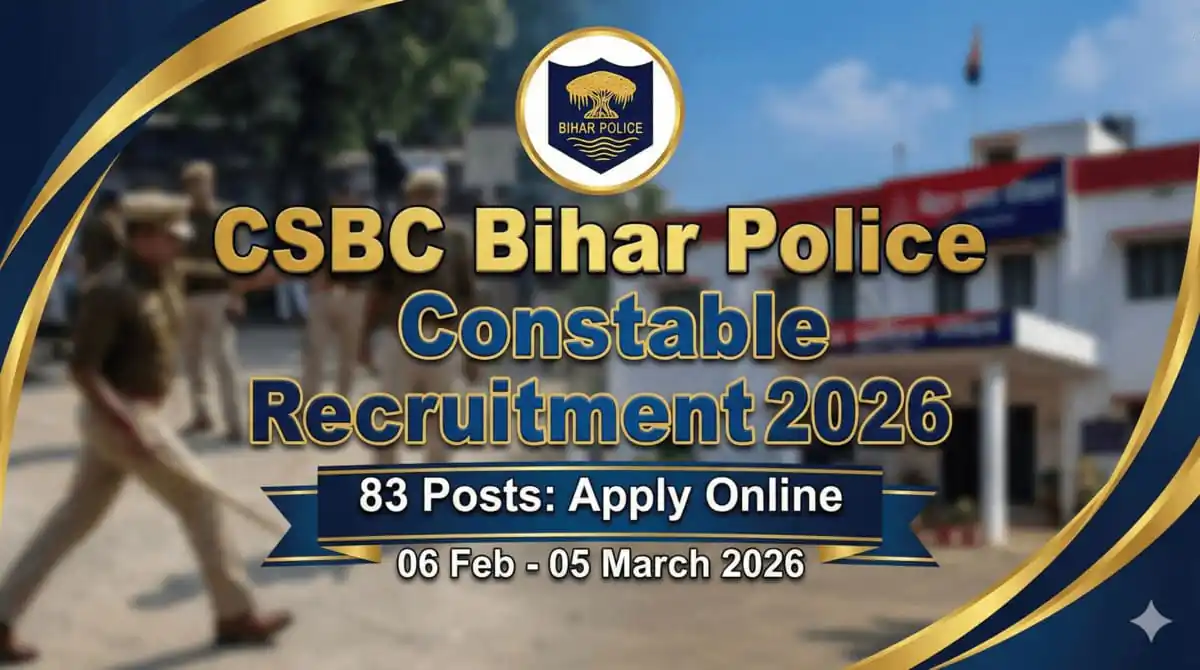csbc bihar police constable recruitment 2026