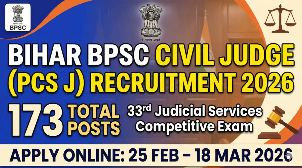 Bihar BPSC Civil Judge PCS J Recruitment 2026