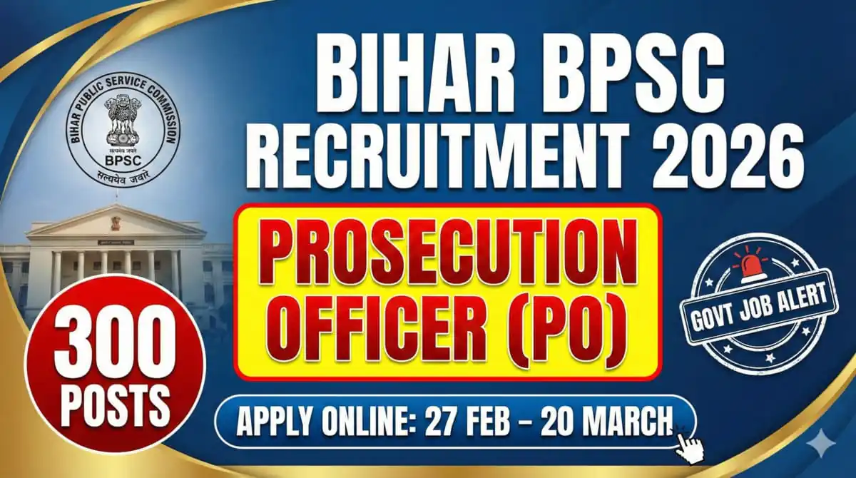 Bihar BPSC Prosecution Officer Recruitment 2026
